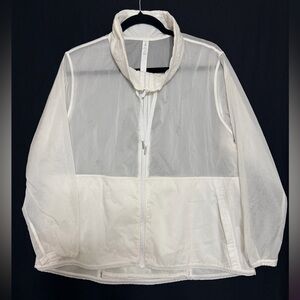 Lulu Lemon White Sheer Windbreaker